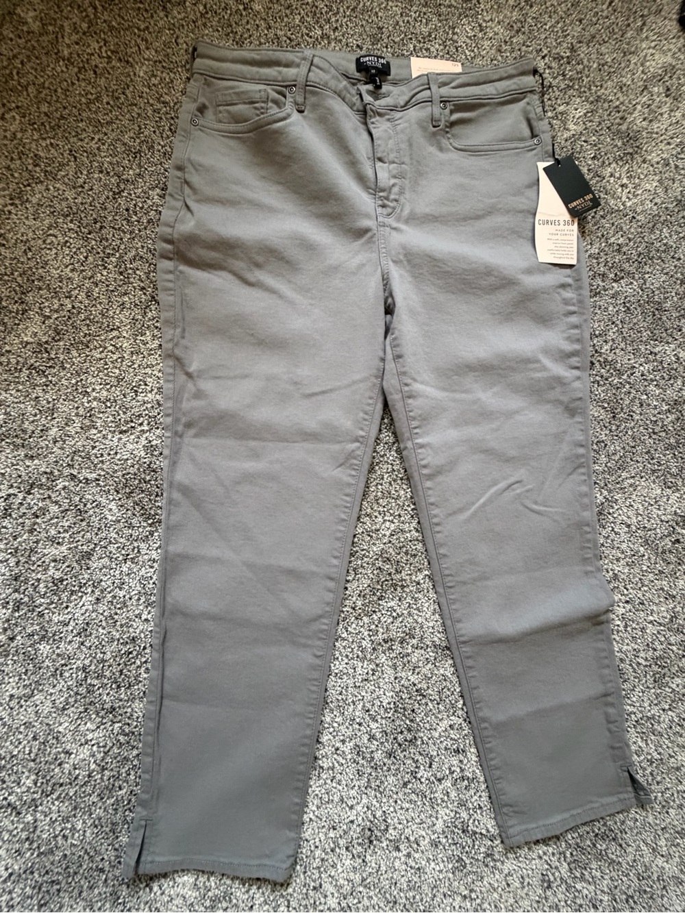 NYDJ Women's SHORT Straight Leg Jeans in Gray